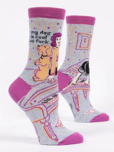 My Dog Is Cool As Fuck - Women's Crew Socks