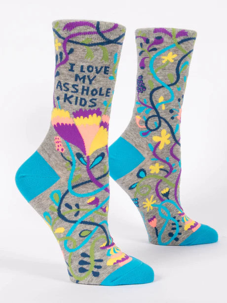 I Love My Asshole Kids - Women's Crew Socks