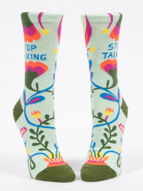 Stop Talking - Women's Crew Socks
