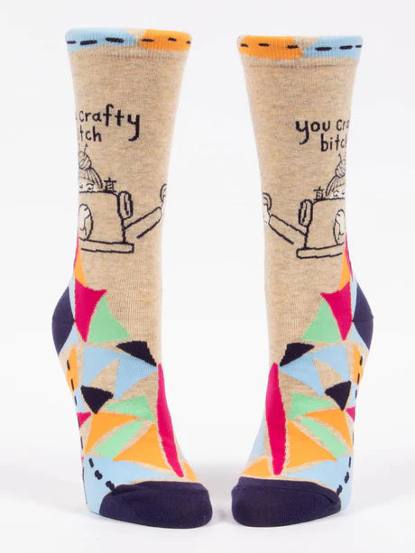 You Crafty Bitch - Women's Crew Socks