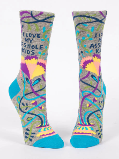 I Love My Asshole Kids - Women's Crew Socks