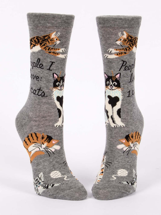 People I Love 1.Cats - Women's Crew Socks