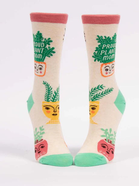 Proud Plant Mom - Women's Crew Socks