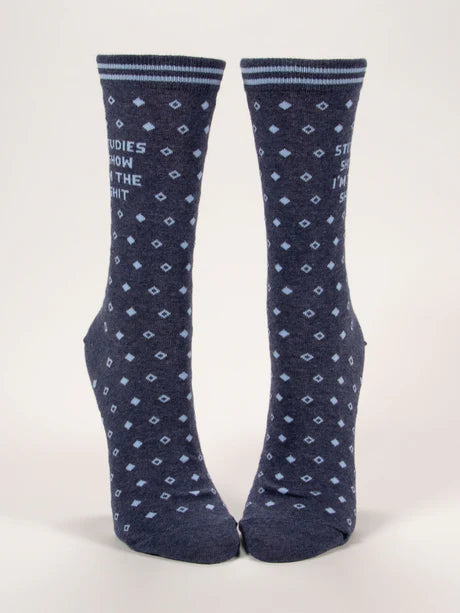 Studies Show I'm The Shit - Women's Crew Socks
