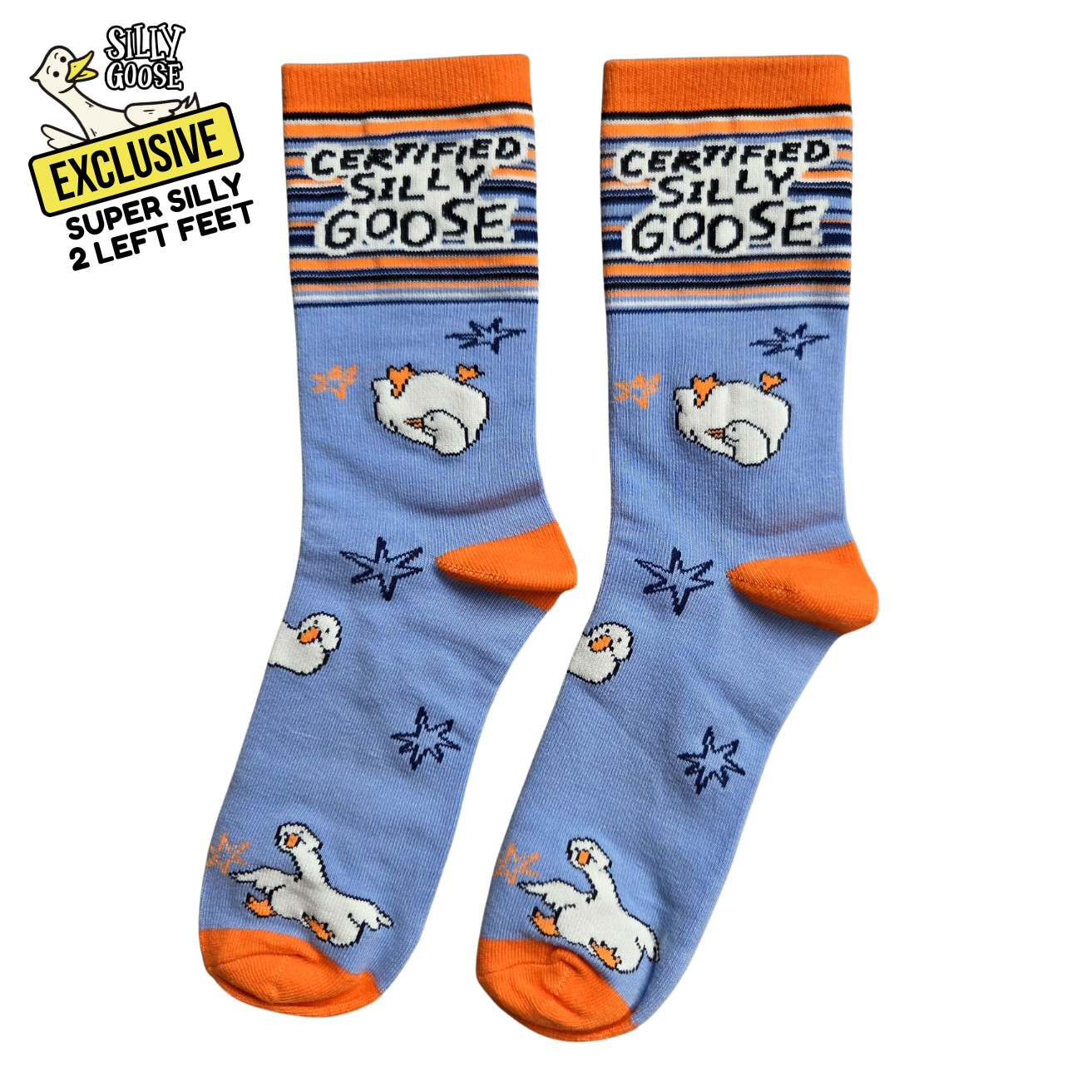 Certified Silly Goose by The Silly Goose | Women's Funny Cotton Crew Socks