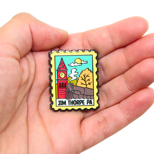 Jim Thorpe Stamp | Funny Enamel Pin