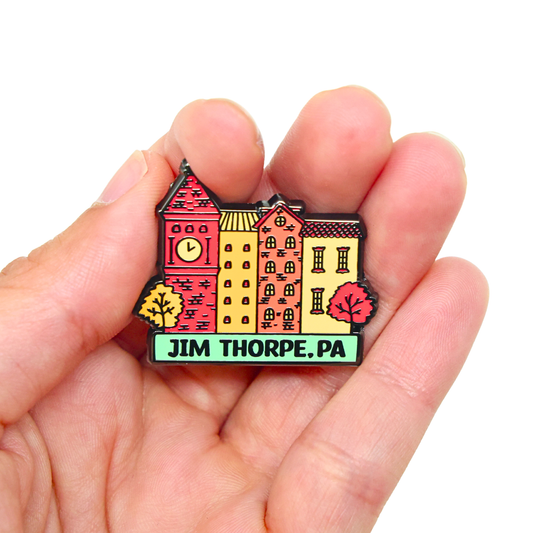 Jim Thorpe Clock Tower | Funny Enamel Pin