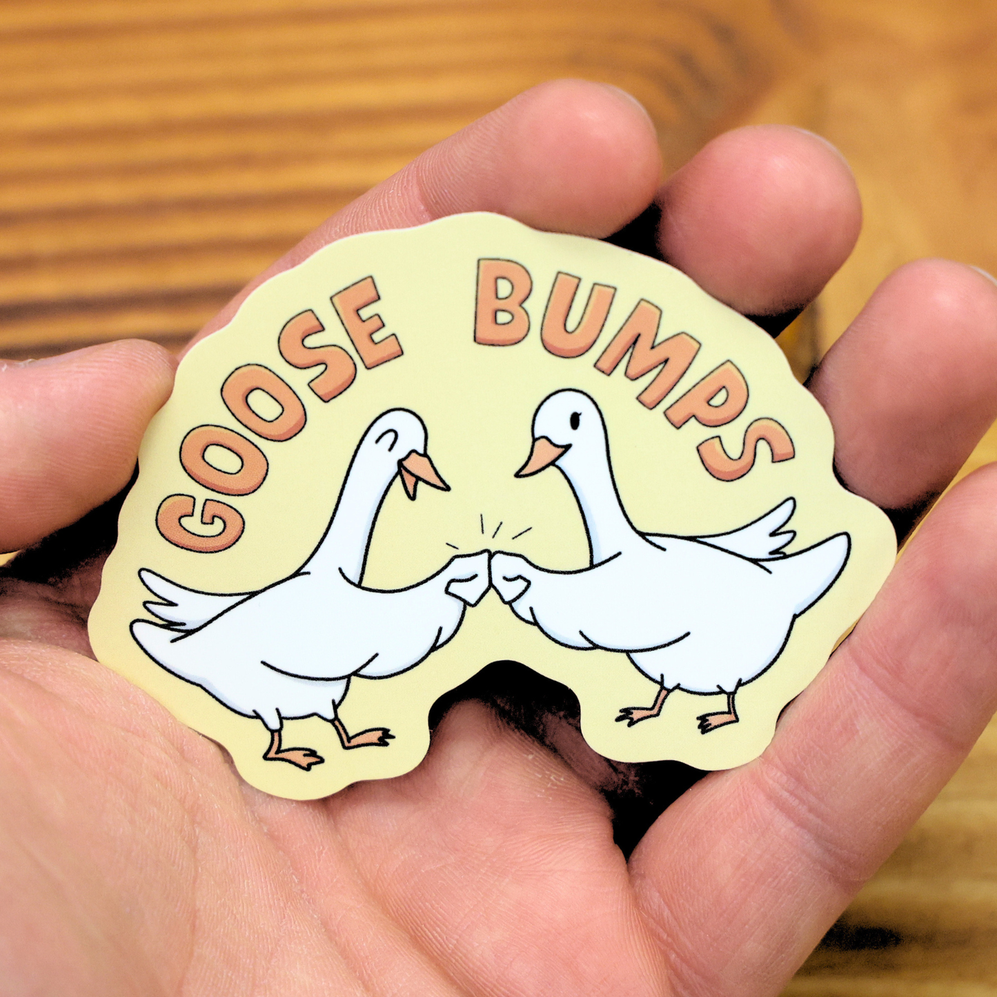 Goose Bumps Funny Vinyl Sticker