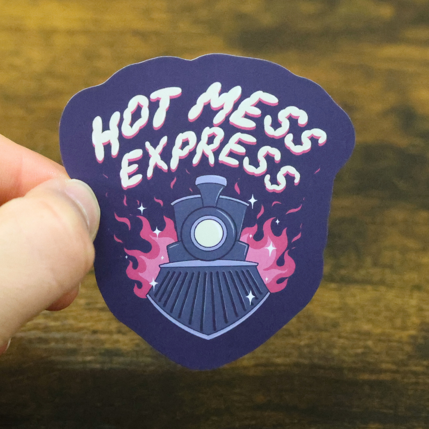 Hot Mess Express Funny Vinyl Sticker