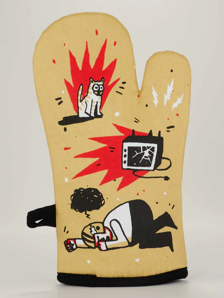 It's A Great Day To Yell At Football - Oven Mitt