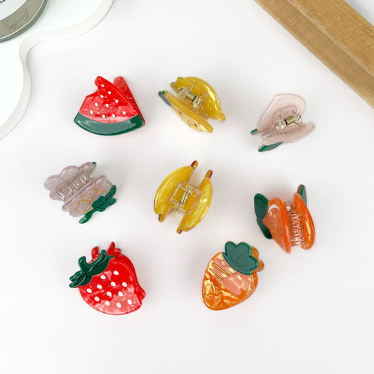 Mini Cute Fruit Hair Claw Clips
