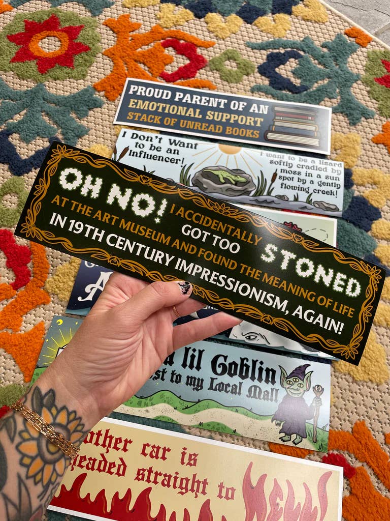 Stoned at the Art Museum Bumper Magnet