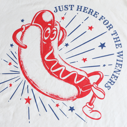 Here For The Wieners T-Shirt