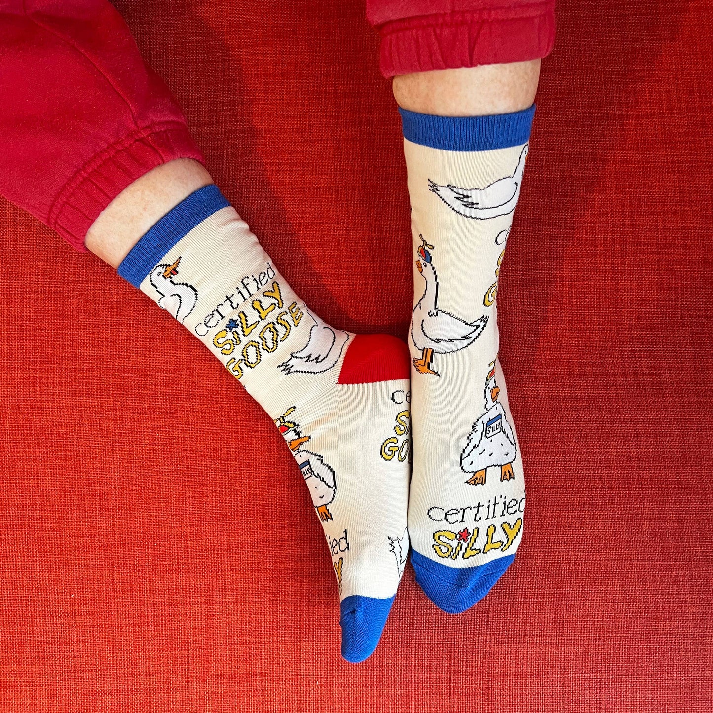 Silly Goose | Women's Funny Cotton Crew Socks