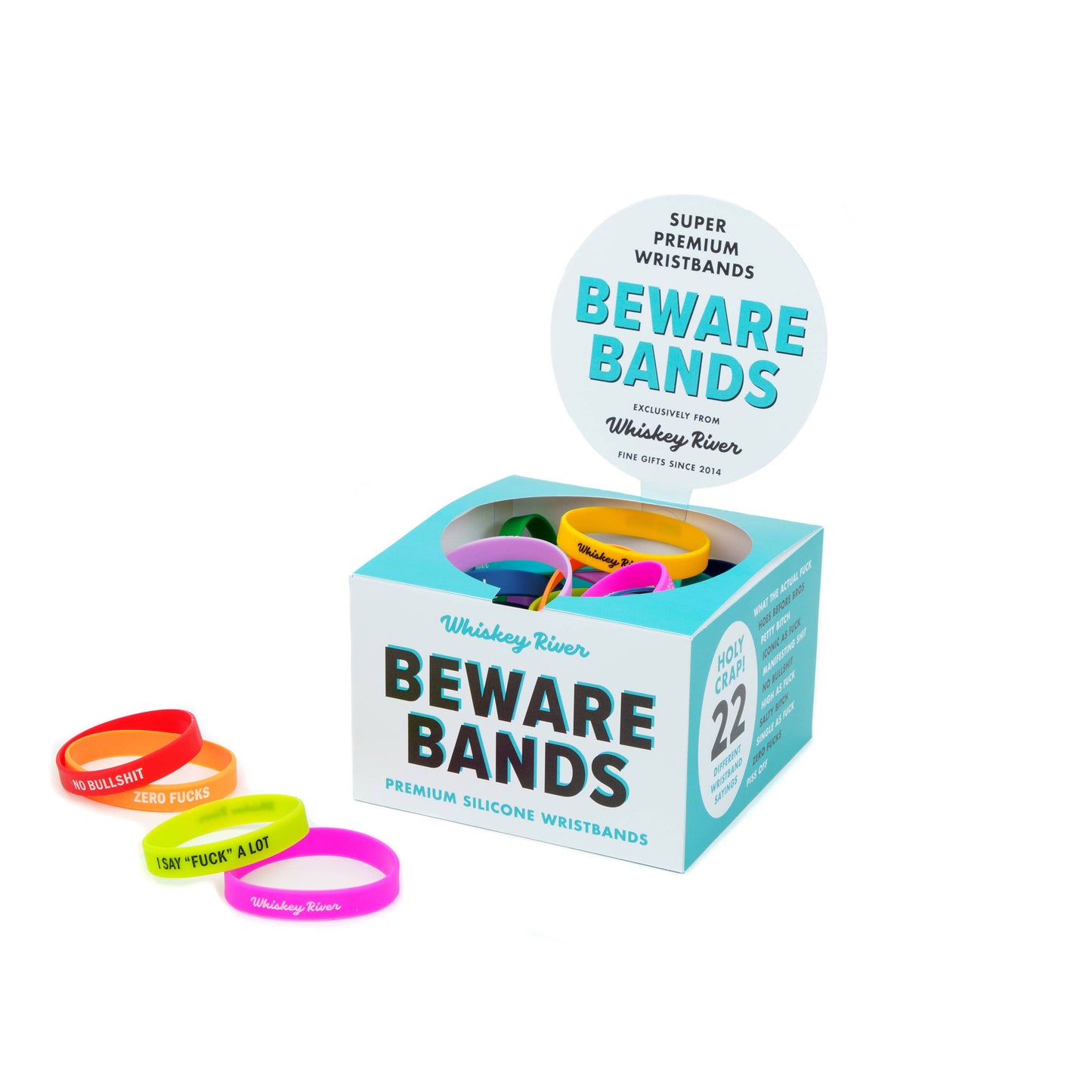 Funny Be Aware Awareness Bands Set with Display (Clean)