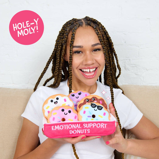 Emotional Support Donuts – Set of 5 Donuts with Sprinkles
