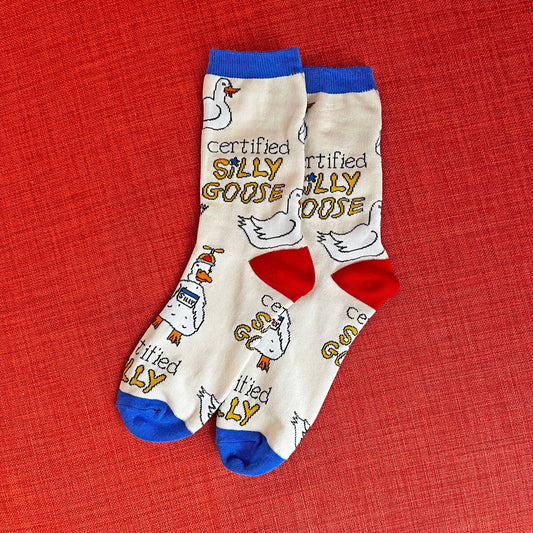 Silly Goose | Men's Funny Cotton Crew Socks