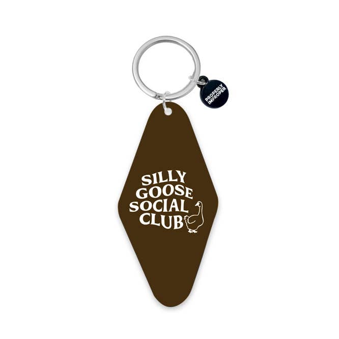 Silly Goose Social Club Motel Keychain
