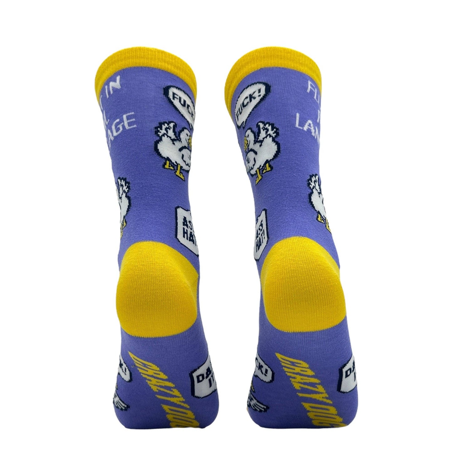 Women's Fluent In Fowl Language Socks sarcastic Graphic