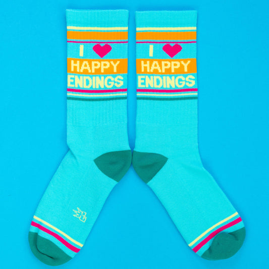 I ❤️ Happy Endings Gym Crew Socks