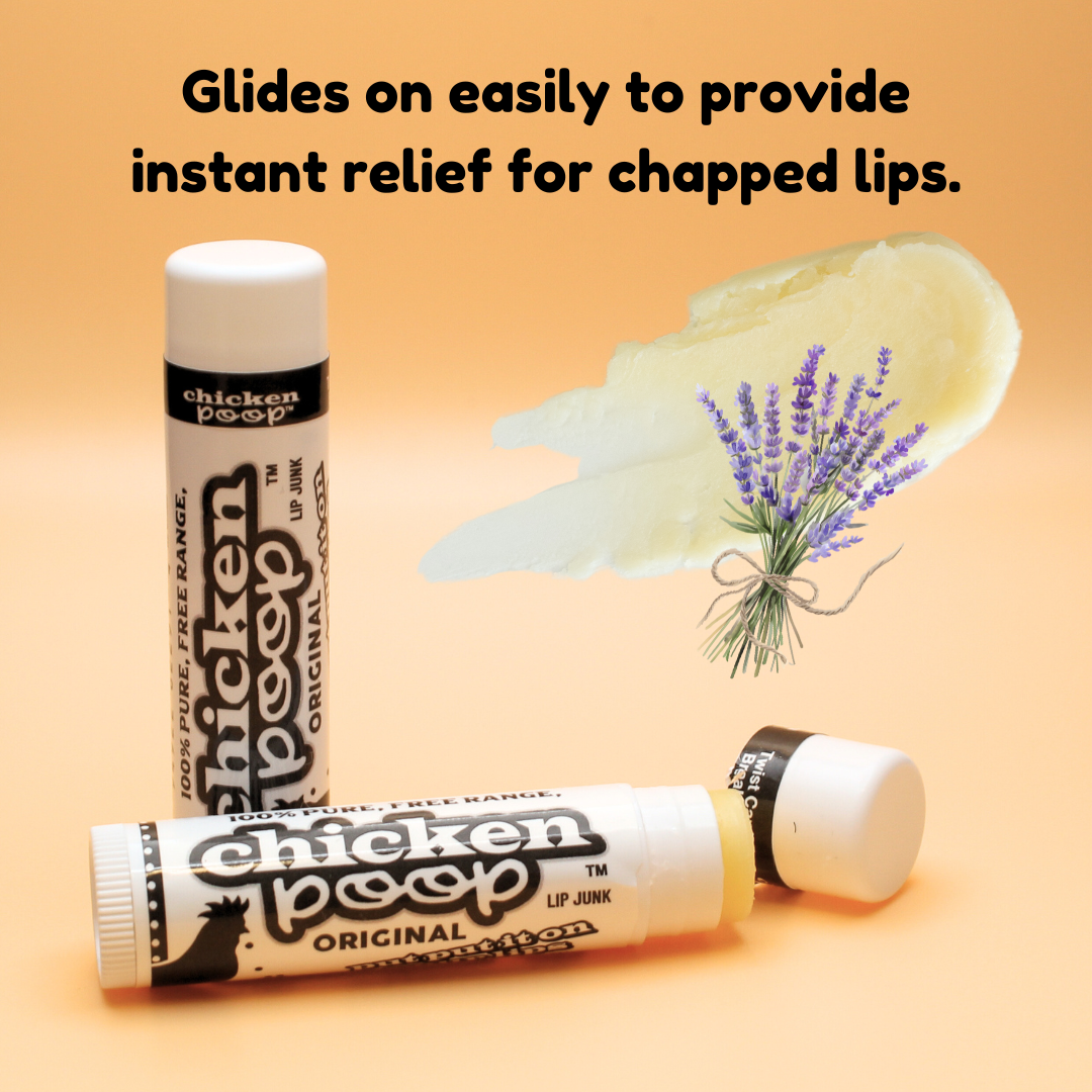 Chicken Poop® ORIGINAL Lip Balm, All Natural 24ct. CHICKEN