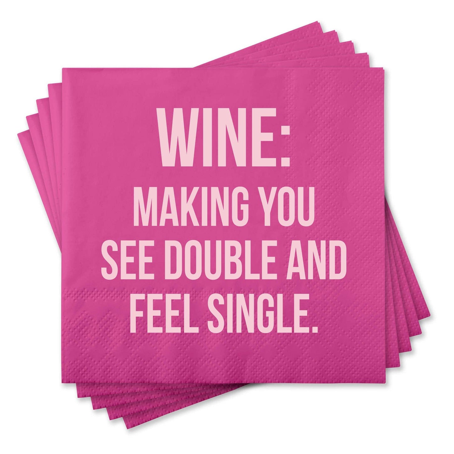 Funny Cocktail Napkins - Make you feel Single
