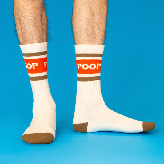Poop Gym Crew Socks