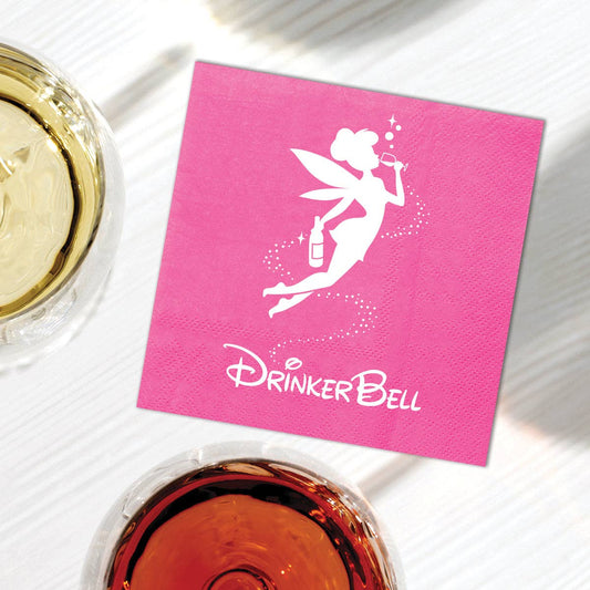 Funny Cocktail Napkins - Drinker Bell