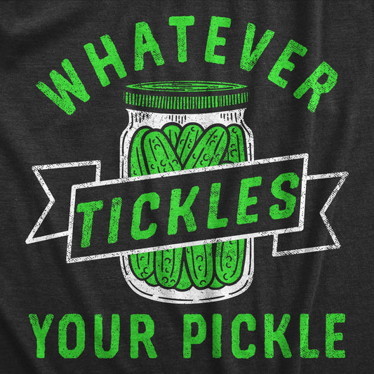 Whatever Tickles Your Pickle Men's Tshirt Food Graphic Tee
