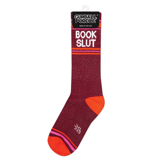 Book Slut Gym Crew Socks