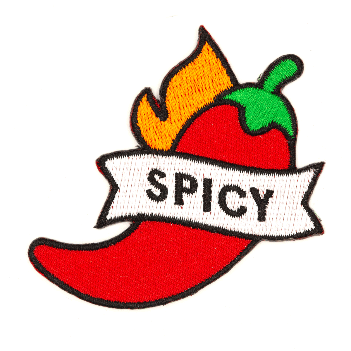 Spicy Pepper Embroidered Iron-On Patch