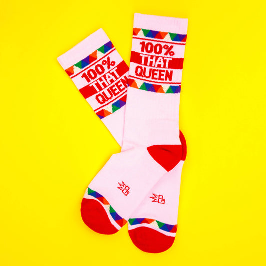 100% That Queen Gym Crew Socks
