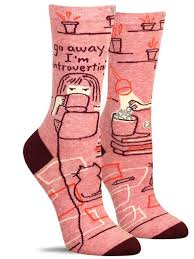 Go Away I'm Introverting - Women's Crew Socks