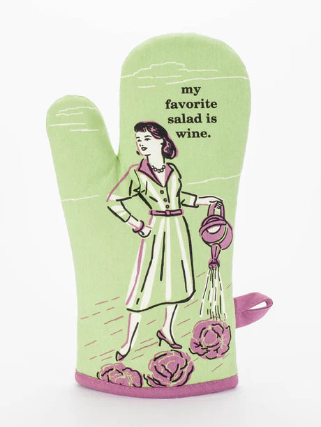 My Favorite Salad Is Wine - Oven Mitt