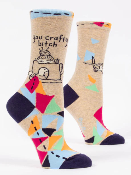 You Crafty Bitch - Women's Crew Socks