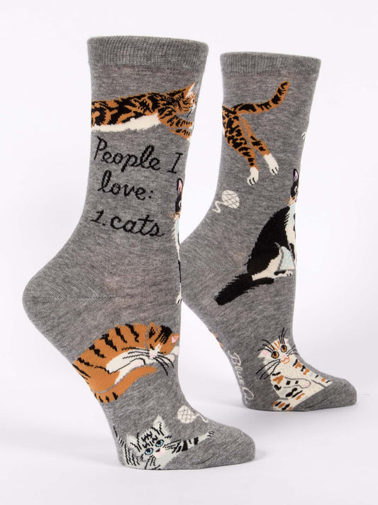 People I Love 1.Cats - Women's Crew Socks
