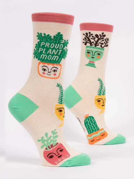 Proud Plant Mom - Women's Crew Socks
