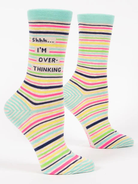 Shhh... I'm Overthinking - Women's Crew Socks