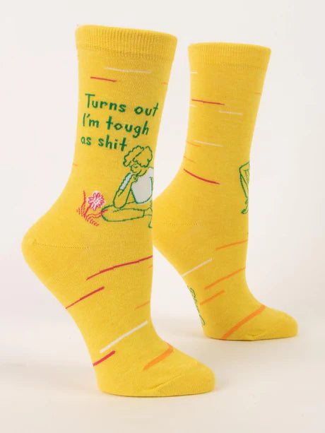 Turns Out I'm Tough As Shit - Women's Crew Socks