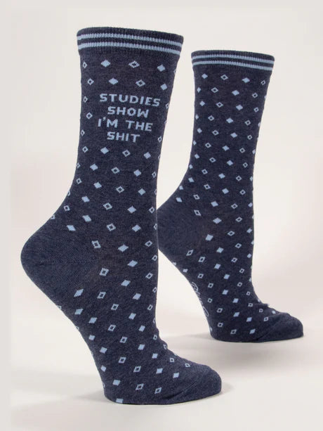Studies Show I'm The Shit - Women's Crew Socks