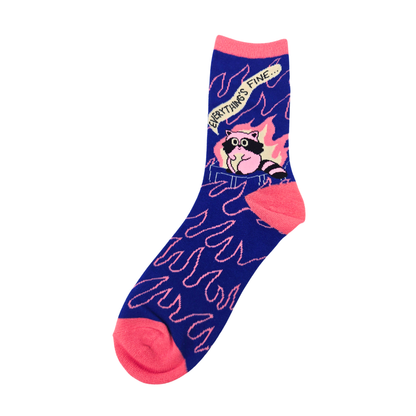 Everything's Fine Socks - Silly Sockery