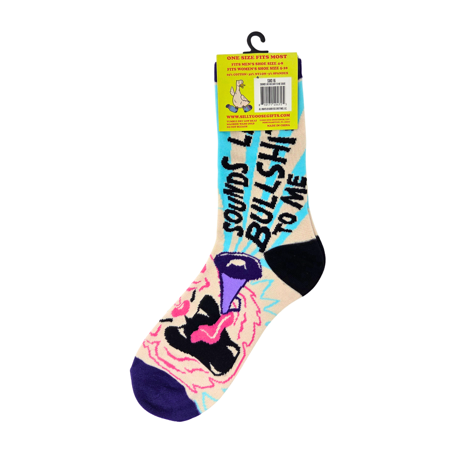 Sounds Like Bullshit To Me Socks - Silly Sockery