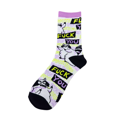 Silly Goose Socks with graphic designs and text on a white background