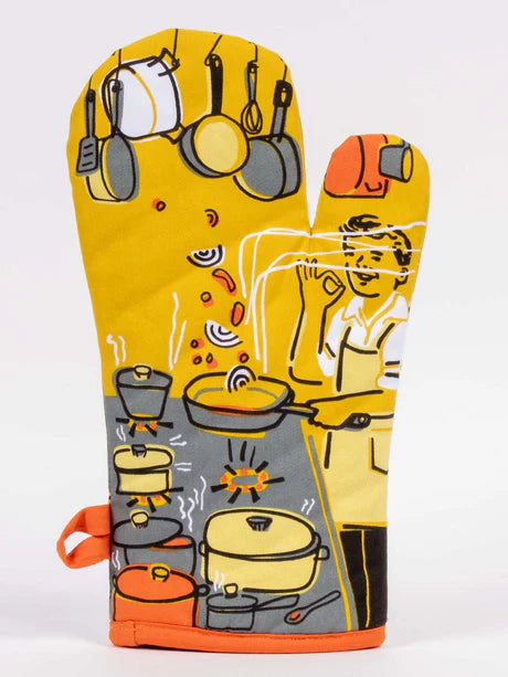 Man with A Pan - Oven Mitt