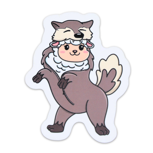 Sheep In Wolfs Skin Funny Vinyl Sticker