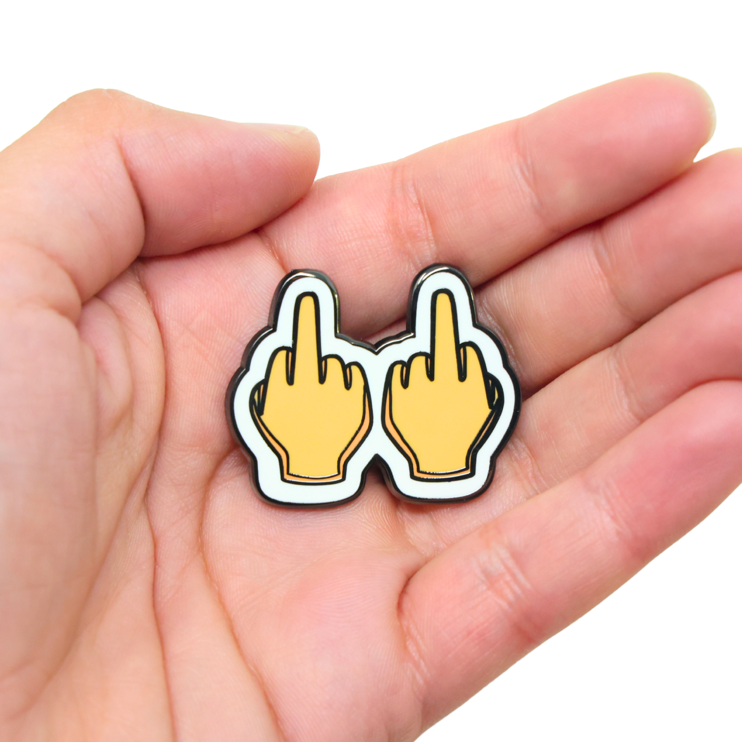 Middle Fingers | Funny Enamel Pin