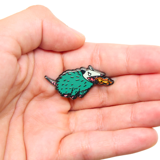 Opossum Fire | Funny Enamel Pin