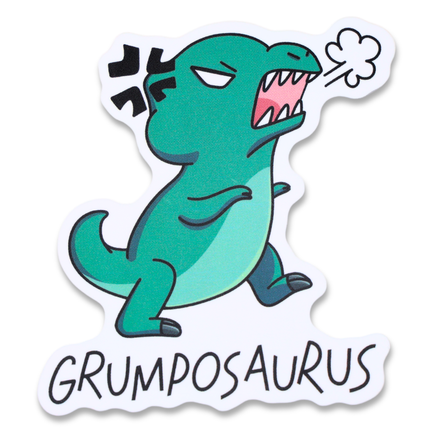 Grumposaurus Funny Vinyl Sticker