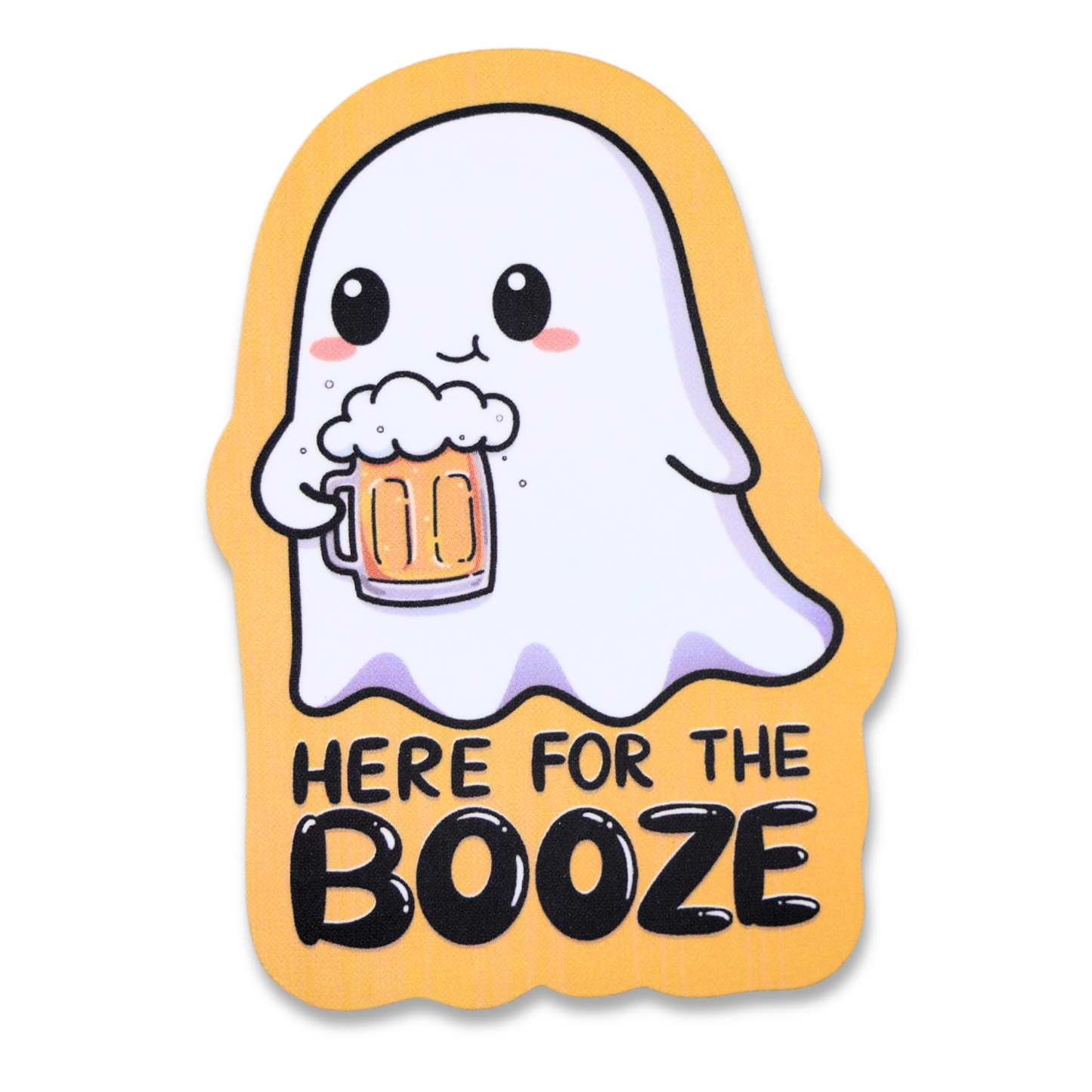 Here For The Booze Funny Vinyl Sticker