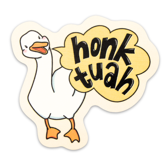 Silly Goose Honk Tuah Funny Vinyl Sticker
